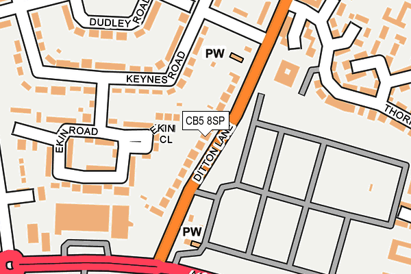 CB5 8SP map - OS OpenMap – Local (Ordnance Survey)