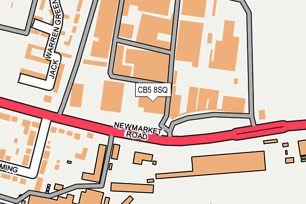 CB5 8SQ map - OS OpenMap – Local (Ordnance Survey)