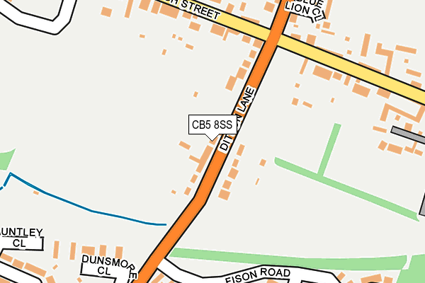 CB5 8SS map - OS OpenMap – Local (Ordnance Survey)