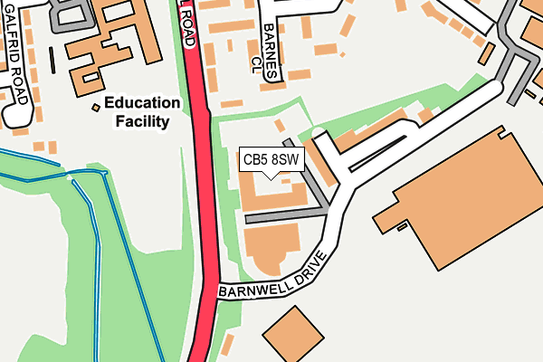 CB5 8SW map - OS OpenMap – Local (Ordnance Survey)