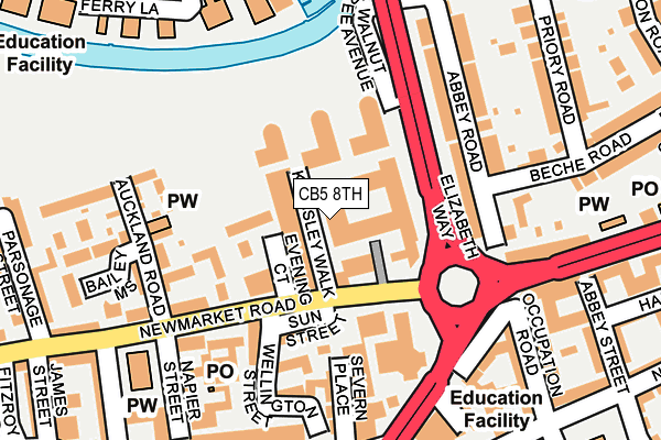 CB5 8TH map - OS OpenMap – Local (Ordnance Survey)