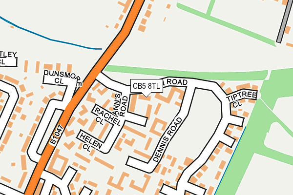 CB5 8TL map - OS OpenMap – Local (Ordnance Survey)