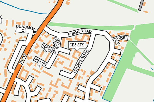 CB5 8TS map - OS OpenMap – Local (Ordnance Survey)