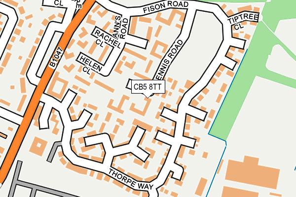 CB5 8TT map - OS OpenMap – Local (Ordnance Survey)