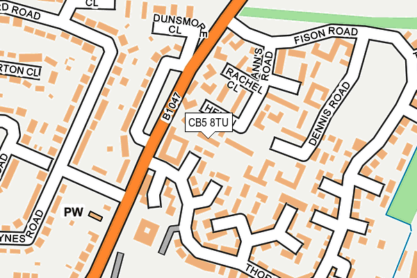 CB5 8TU map - OS OpenMap – Local (Ordnance Survey)