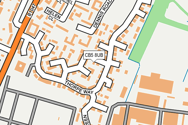 CB5 8UB map - OS OpenMap – Local (Ordnance Survey)