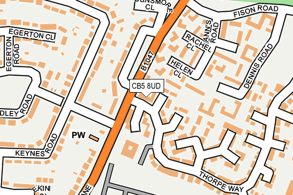 CB5 8UD map - OS OpenMap – Local (Ordnance Survey)