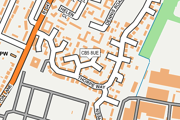 CB5 8UE map - OS OpenMap – Local (Ordnance Survey)