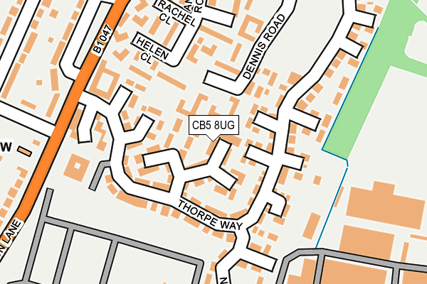 CB5 8UG map - OS OpenMap – Local (Ordnance Survey)