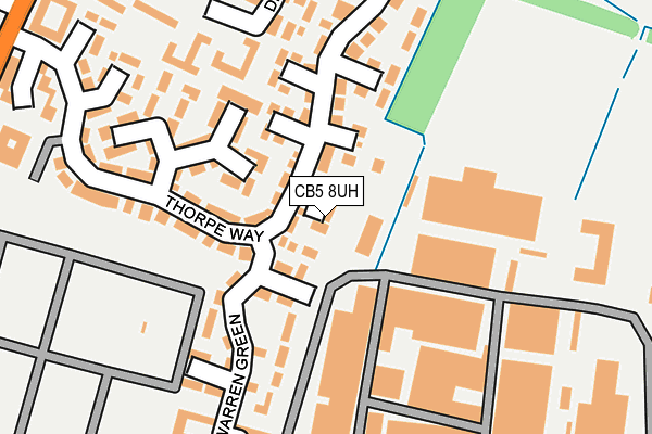 CB5 8UH map - OS OpenMap – Local (Ordnance Survey)