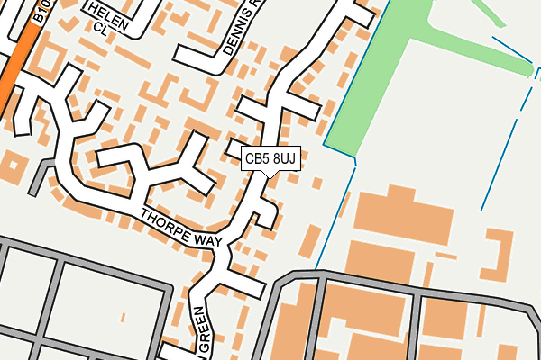 CB5 8UJ map - OS OpenMap – Local (Ordnance Survey)