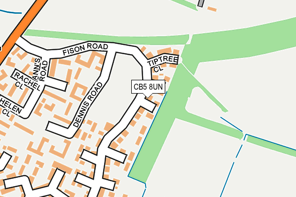 CB5 8UN map - OS OpenMap – Local (Ordnance Survey)