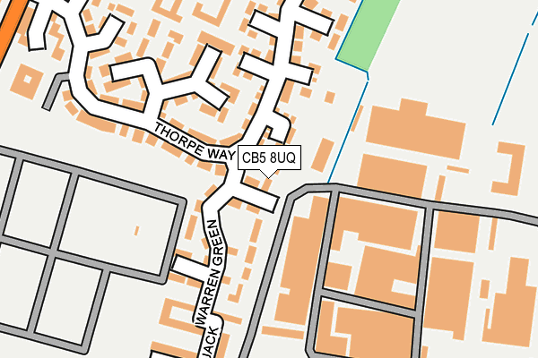 CB5 8UQ map - OS OpenMap – Local (Ordnance Survey)