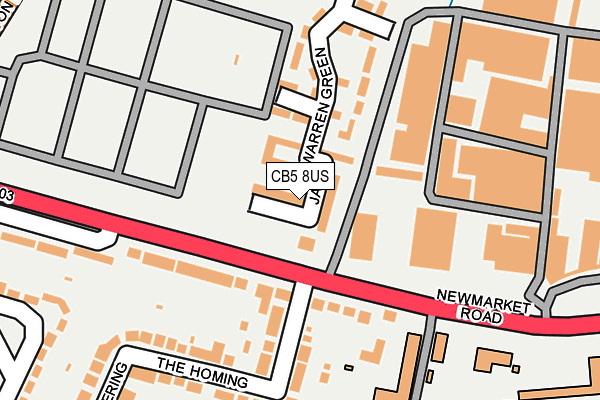 CB5 8US map - OS OpenMap – Local (Ordnance Survey)