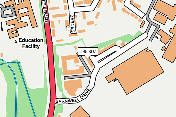 CB5 8UZ map - OS OpenMap – Local (Ordnance Survey)