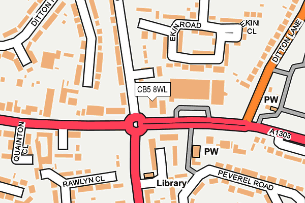 CB5 8WL map - OS OpenMap – Local (Ordnance Survey)