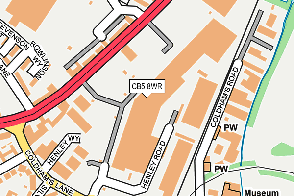 CB5 8WR map - OS OpenMap – Local (Ordnance Survey)