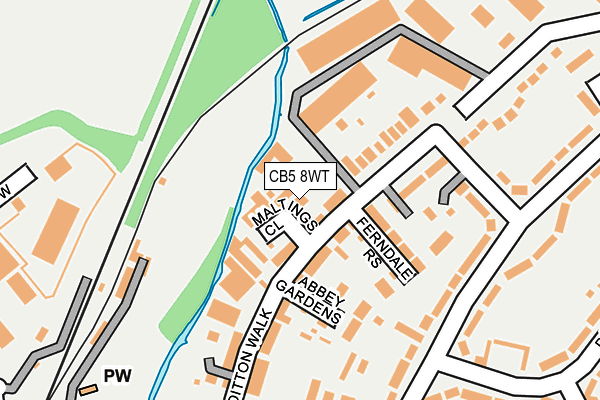 CB5 8WT map - OS OpenMap – Local (Ordnance Survey)