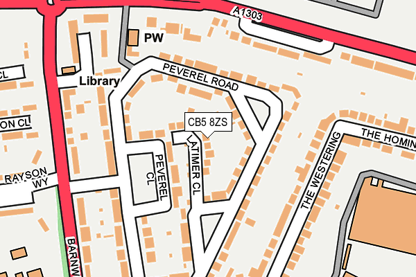 CB5 8ZS map - OS OpenMap – Local (Ordnance Survey)