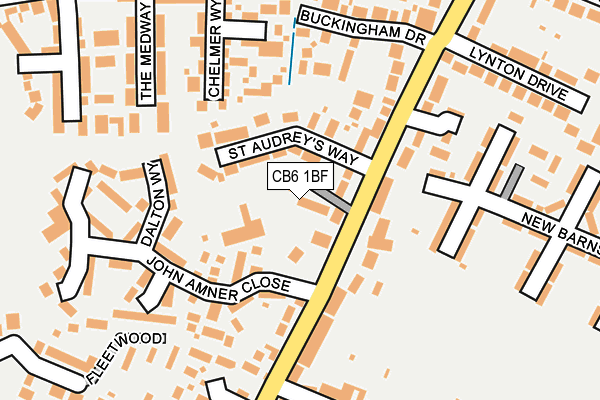 CB6 1BF map - OS OpenMap – Local (Ordnance Survey)