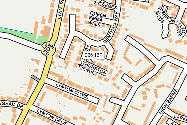 CB6 1BP map - OS OpenMap – Local (Ordnance Survey)