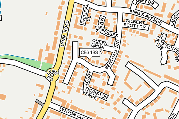 CB6 1BS map - OS OpenMap – Local (Ordnance Survey)