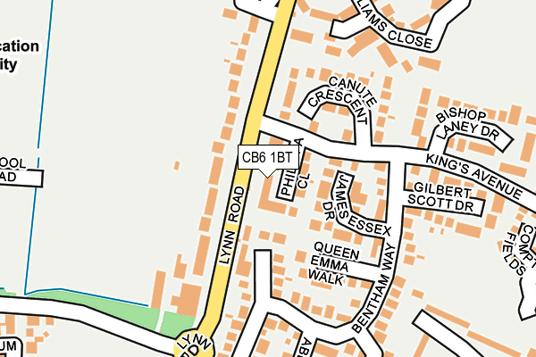 CB6 1BT map - OS OpenMap – Local (Ordnance Survey)