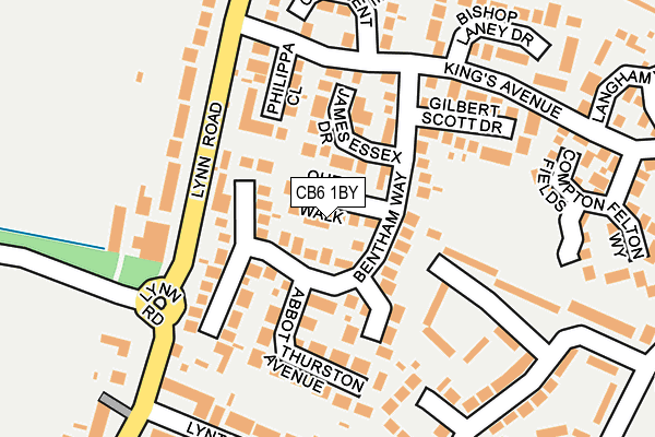 CB6 1BY map - OS OpenMap – Local (Ordnance Survey)