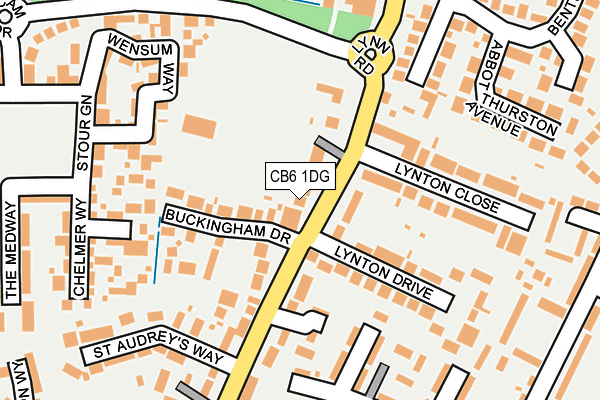 CB6 1DG map - OS OpenMap – Local (Ordnance Survey)