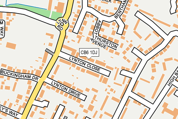 CB6 1DJ map - OS OpenMap – Local (Ordnance Survey)