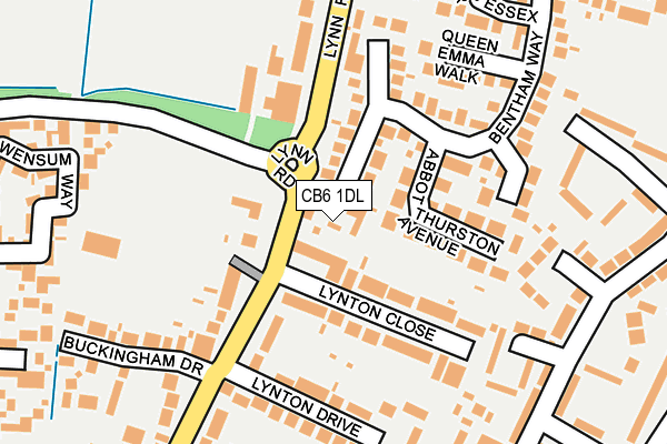 CB6 1DL map - OS OpenMap – Local (Ordnance Survey)