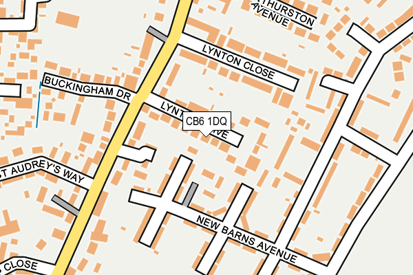 CB6 1DQ map - OS OpenMap – Local (Ordnance Survey)