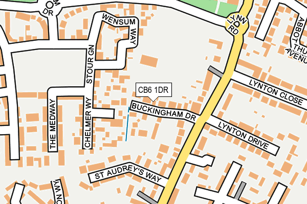 CB6 1DR map - OS OpenMap – Local (Ordnance Survey)