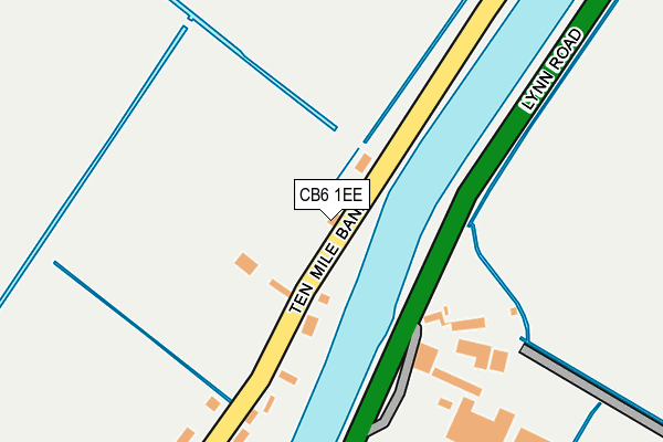 CB6 1EE map - OS OpenMap – Local (Ordnance Survey)