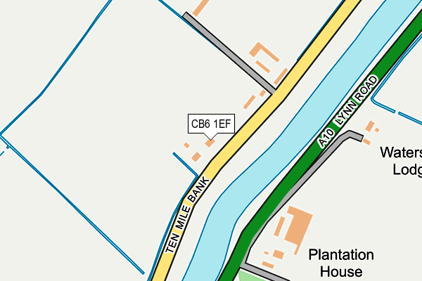 CB6 1EF map - OS OpenMap – Local (Ordnance Survey)