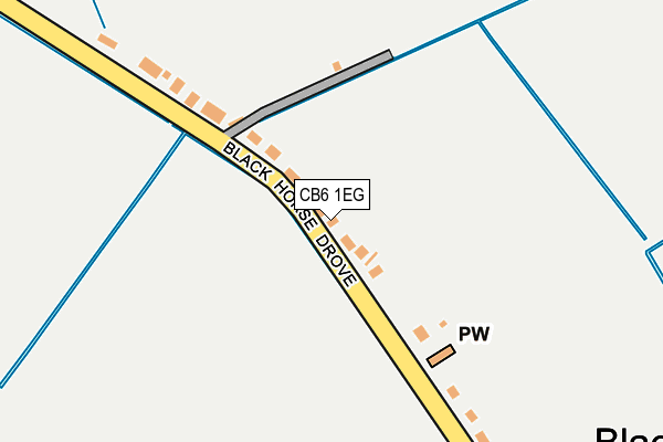 CB6 1EG map - OS OpenMap – Local (Ordnance Survey)