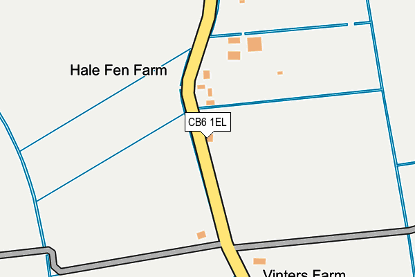 CB6 1EL map - OS OpenMap – Local (Ordnance Survey)