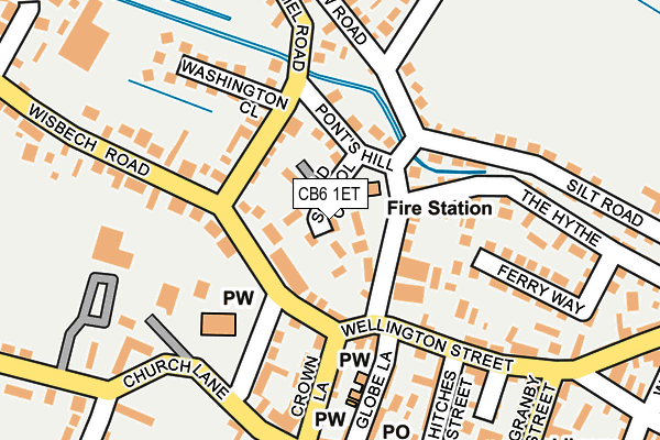 CB6 1ET map - OS OpenMap – Local (Ordnance Survey)