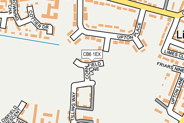 CB6 1EX map - OS OpenMap – Local (Ordnance Survey)