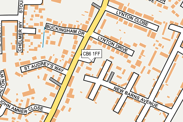 CB6 1FF map - OS OpenMap – Local (Ordnance Survey)