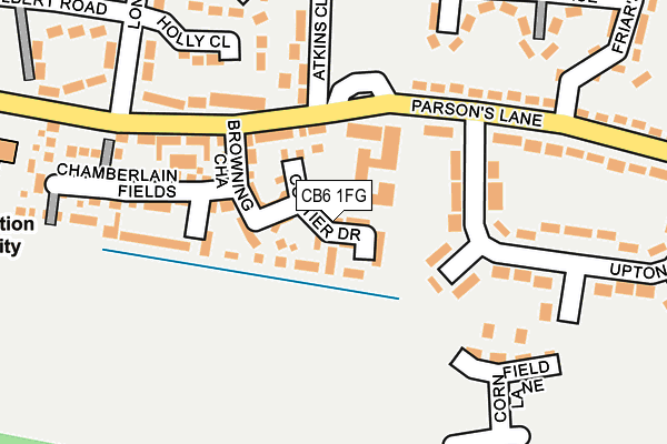 CB6 1FG map - OS OpenMap – Local (Ordnance Survey)