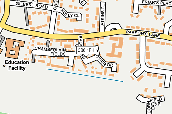 CB6 1FH map - OS OpenMap – Local (Ordnance Survey)