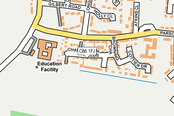 CB6 1FJ map - OS OpenMap – Local (Ordnance Survey)