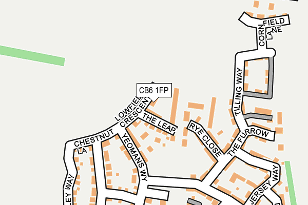CB6 1FP map - OS OpenMap – Local (Ordnance Survey)