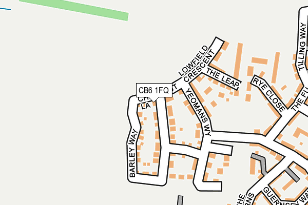 CB6 1FQ map - OS OpenMap – Local (Ordnance Survey)