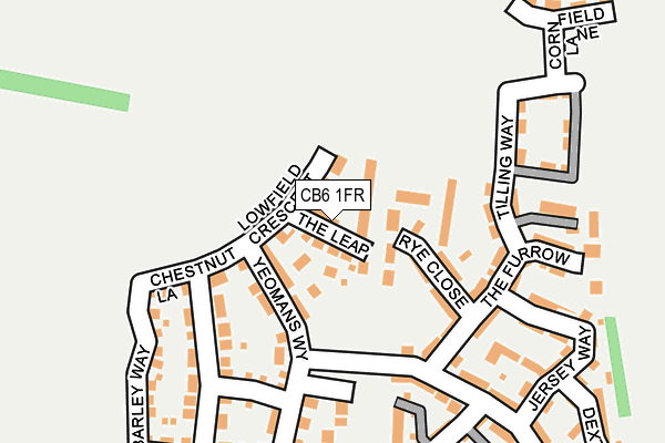 CB6 1FR map - OS OpenMap – Local (Ordnance Survey)