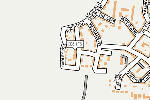 CB6 1FS map - OS OpenMap – Local (Ordnance Survey)