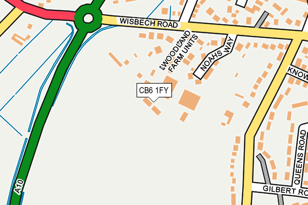 CB6 1FY map - OS OpenMap – Local (Ordnance Survey)