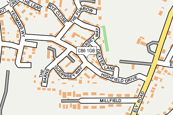 CB6 1GB map - OS OpenMap – Local (Ordnance Survey)