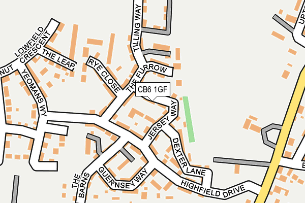 CB6 1GF map - OS OpenMap – Local (Ordnance Survey)
